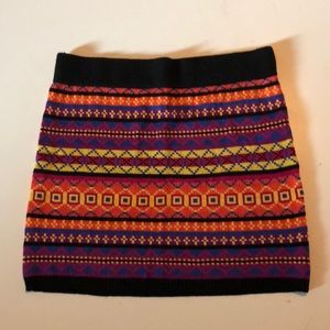 A multi color skirt